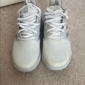 Adidas White and Gray Lightweight Training Shoes